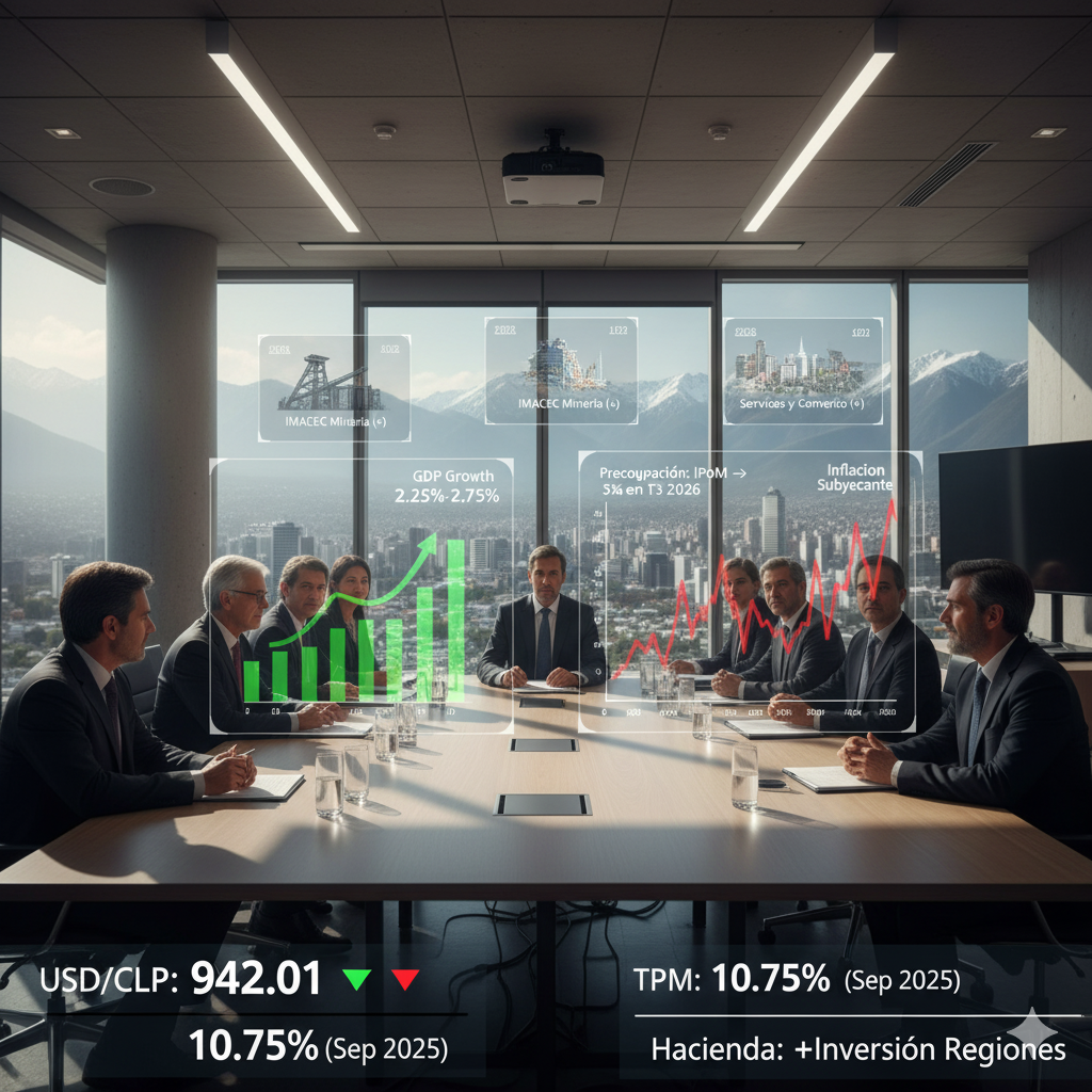 Economía Chilena Busca Estabilidad: Preocupación por la Inflación Subyacente Pese a Proyecciones de Crecimiento